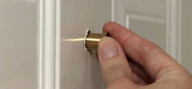 peephole door repair in Crescent City